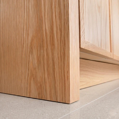 The Rosseau 48" White Oak Wood Bathroom Vanity - Image 2