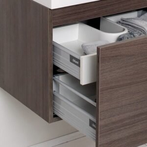 A2 Floating Single Sink 2 Doors With Cutout For Plumbing