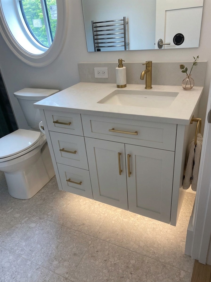 A13 FLOATING RIGHT SINK TOP DUMMY 2 DOORS -3DRAWER LEFT