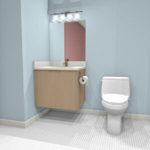 A-1 Floating Vanity With 2 Doors