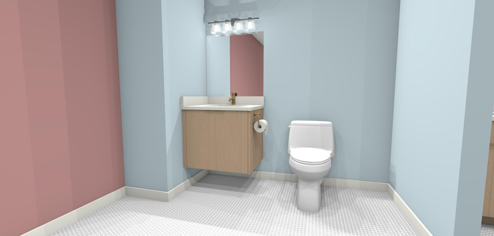 A-1 Floating Vanity With 2 Doors