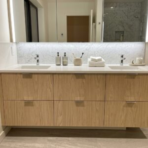 AA-8 Floating Double Sink 4 Drawers, 2 Drawers Middle