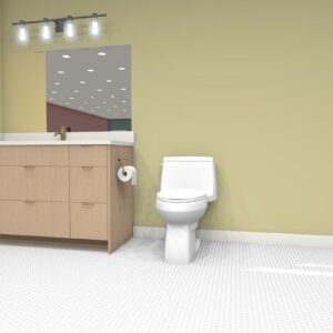 B-7 Single Sink Toe Kick 4" - Centered Sink With 1 Dummy, 2 Functional Drawers + 3 Drawers (Left) + 3 Drawers (Right)